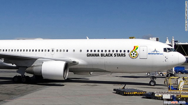 Aircharter Cộng hòa Ghana sơn lại máy bay mùa world cup