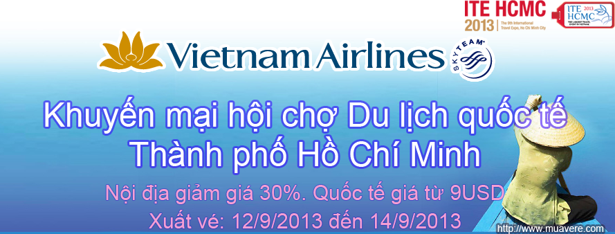 Vietnam Airlines khuyến mại hội chợ ITE-HCMC-2013