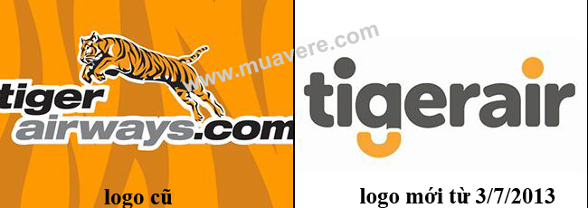 Tiger Airways đổi logo và tên thành TigerAir