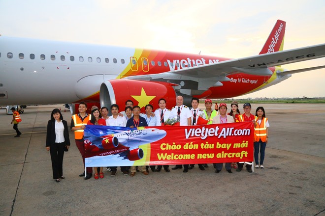 Vietjet Air đón tàu bay mới.