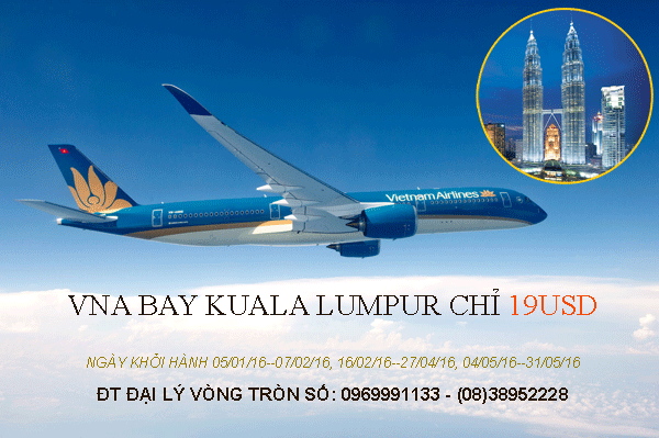 Bay Vietnam Airlines den Kuala Lumpur 19usd