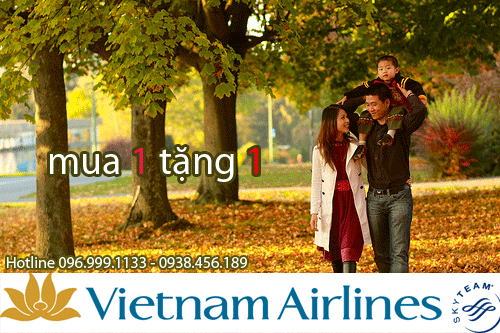 Mua 1 tặng 1 Vietnam Airlines.