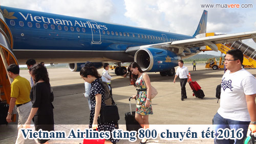 Vietnam Airilnes tăng chuyến bay tết 2016. Ảnh: © muavere.com