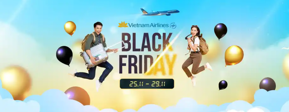 Vietnam Airlines giảm giá vé 15% dịp Black Friday 2020